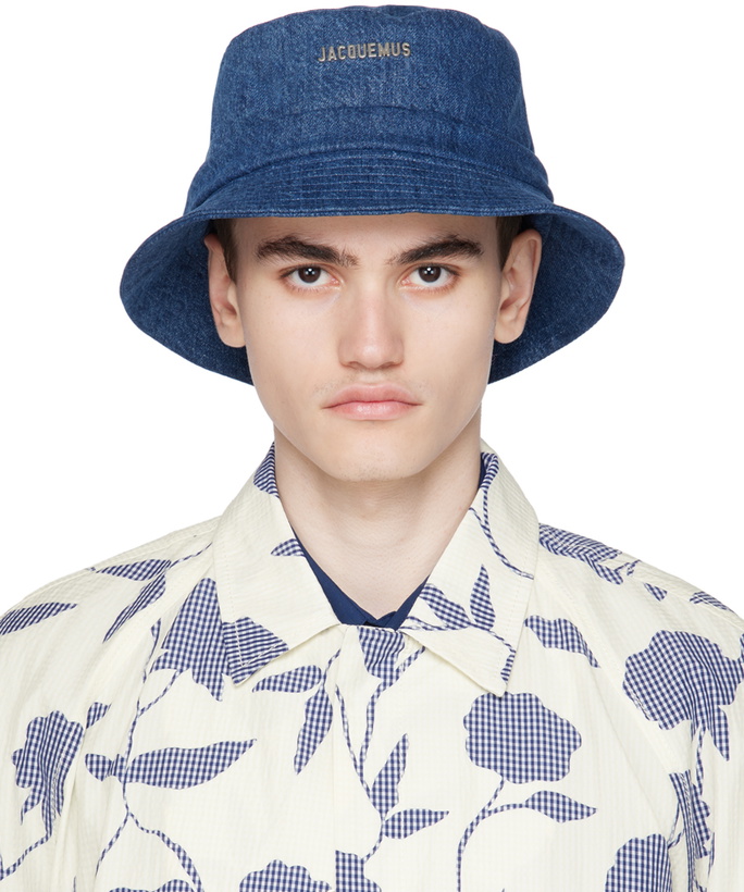 Photo: Jacquemus Blue Le Chouchou 'Le Bob Gadjo' Bucket Hat