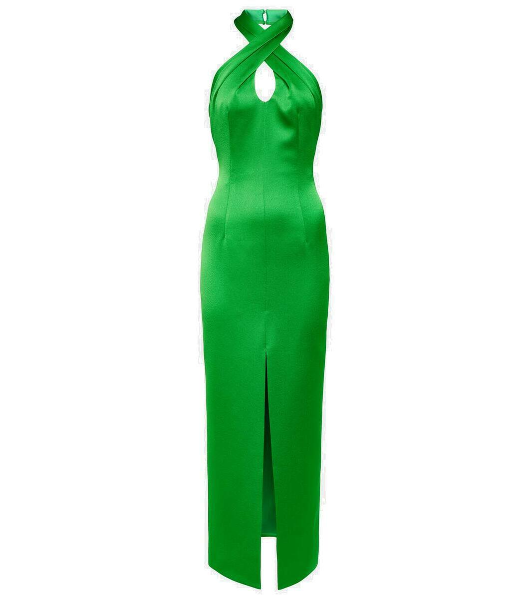 Rasario Halterneck satin midi dress Rasario Rasario Halterneck satin midi dress Rasario