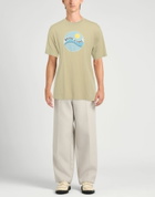 Maison Kitsuné Mens T-shirt in Sage green