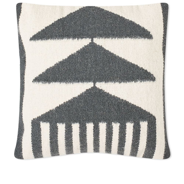 Photo: Ferm Living Kelim Cushion - Black Triangles