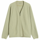 Goldwin Men's Waffle Light Cardigan in Oak Beige