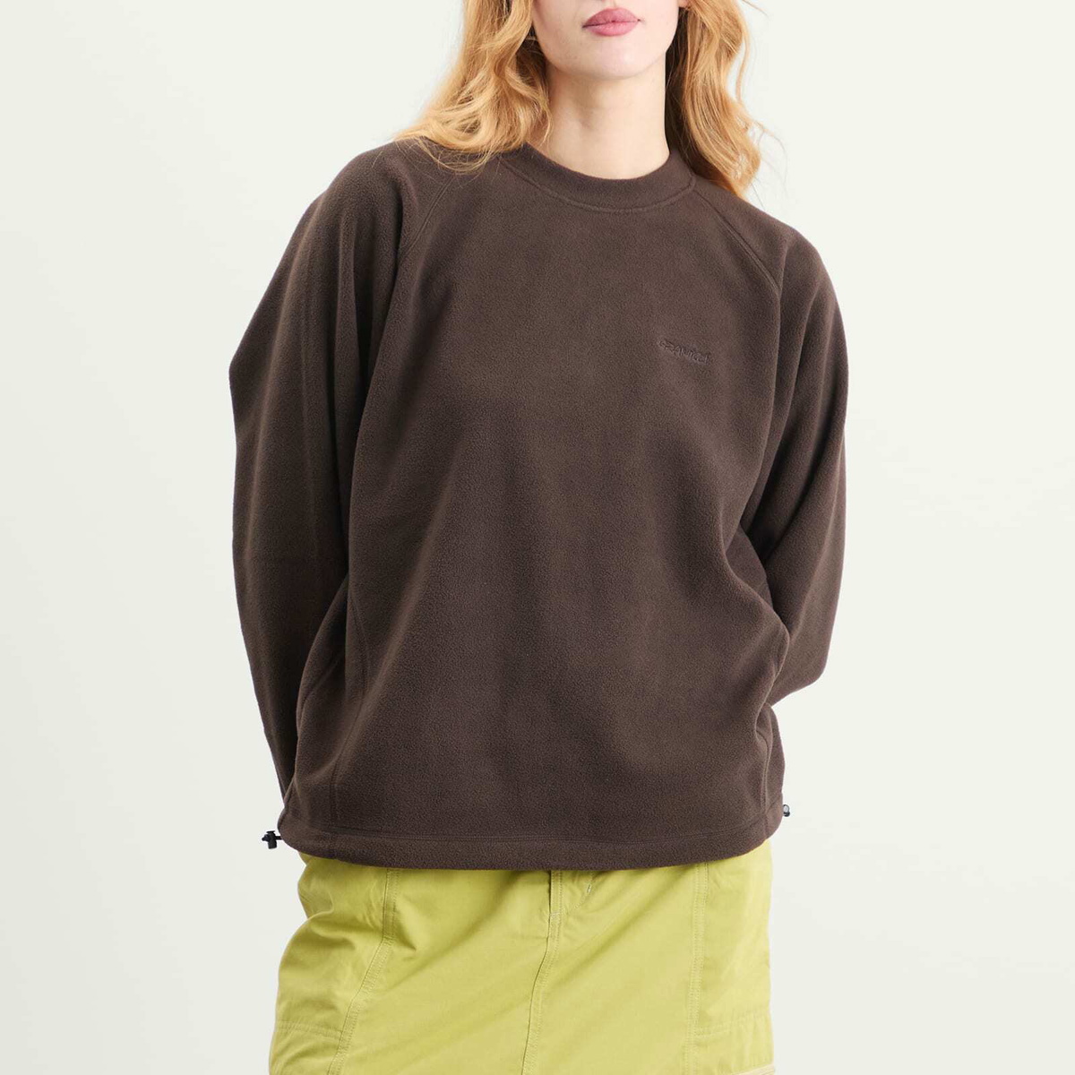 Gramicci Women's Thermal Fleece Crew in Tobacco