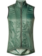 CAFE DU CYCLISTE - Petra Mesh-Panelled Shell Cycling Gilet - Green