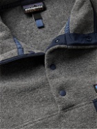 Patagonia - Snap-T Printed Synchilla Fleece Sweatshirt - Gray