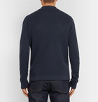 NN07 - Duncan Slim-Fit Ribbed Wool-Blend Sweater - Men - Navy