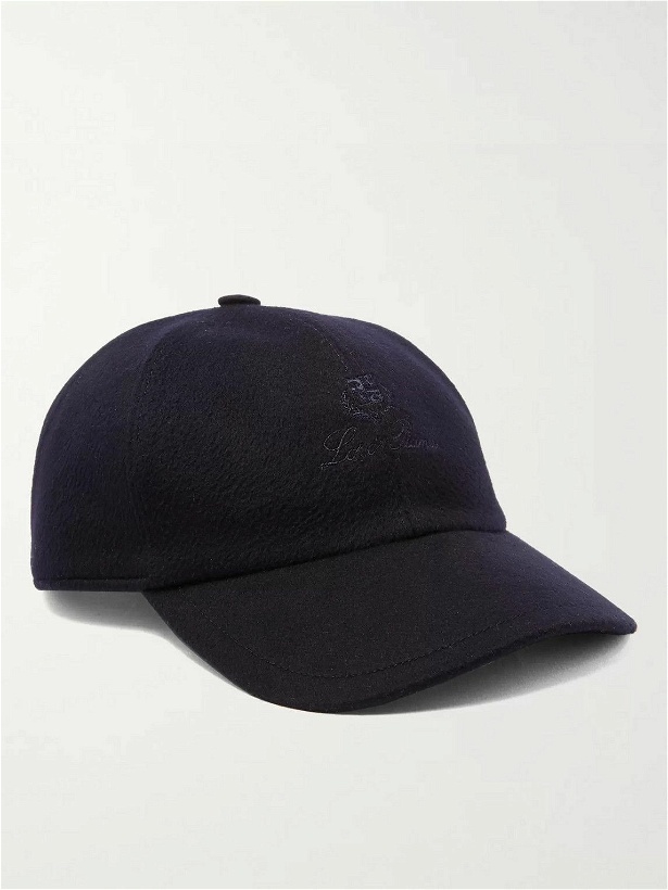 Photo: Loro Piana - Logo-Embroidered Storm System Baby Cashmere Baseball Cap - Blue