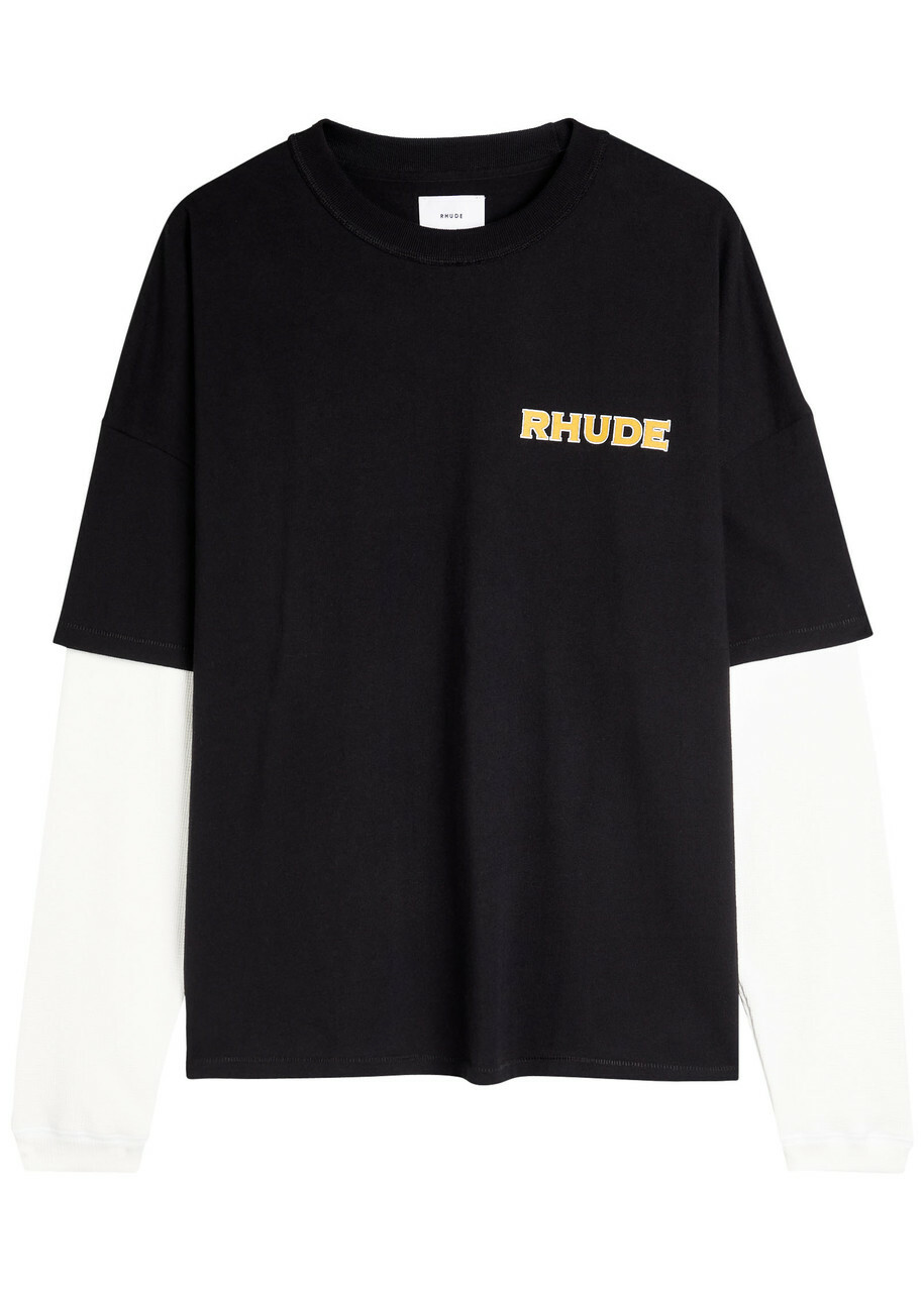 Rhude Gray 'Dakar 91' Long Sleeve T-Shirt Rhude