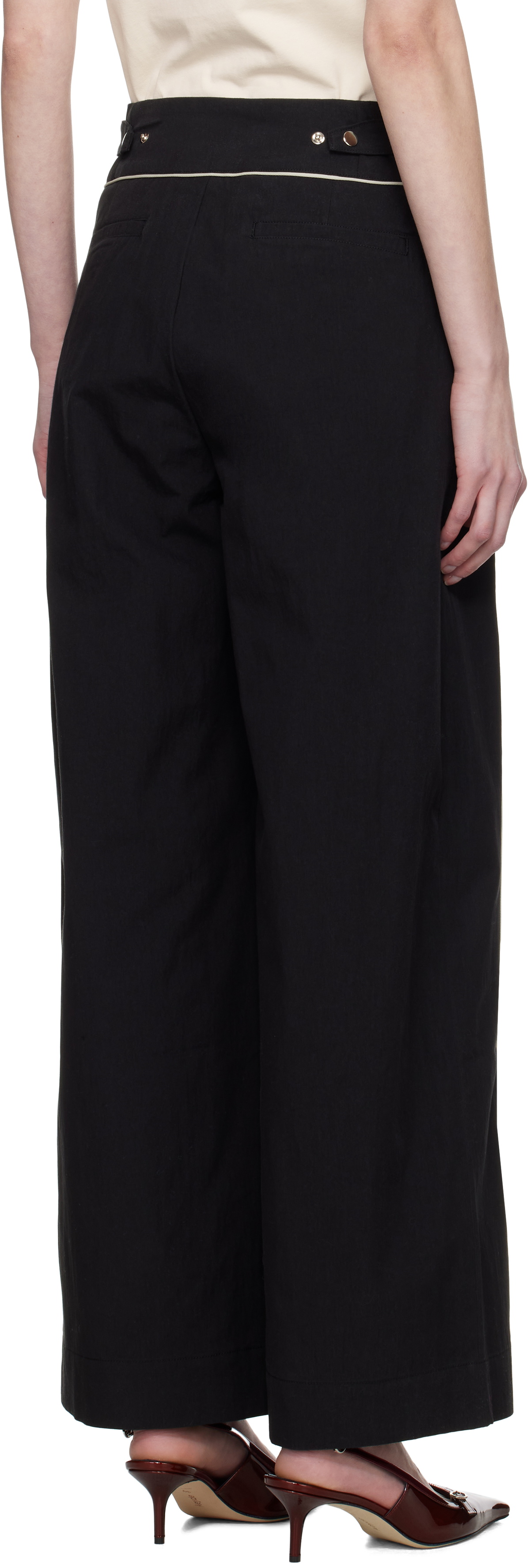 Kijun Black Orbit Wide Trousers