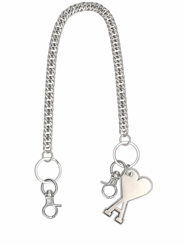 Photo: AMI PARIS Ami De Coeur Chain Keyring