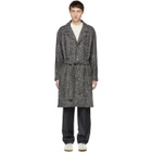 Editions M.R Grey Check Tristan Belted Coat