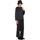 Craig Green Black Silk Ribbed Top