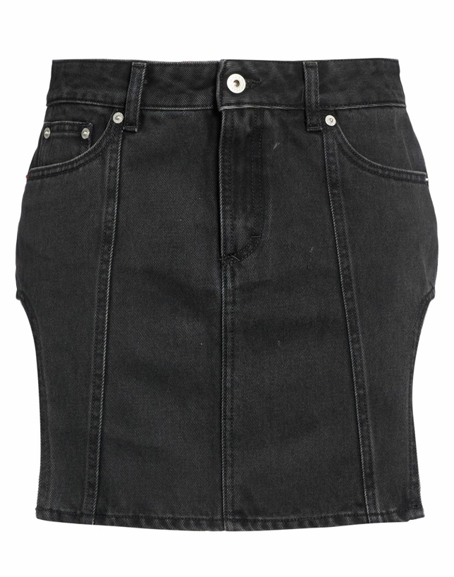 Photo: Heron Preston Womens Denim skirt Charcoal