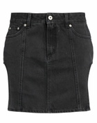 Heron Preston Womens Denim skirt Charcoal