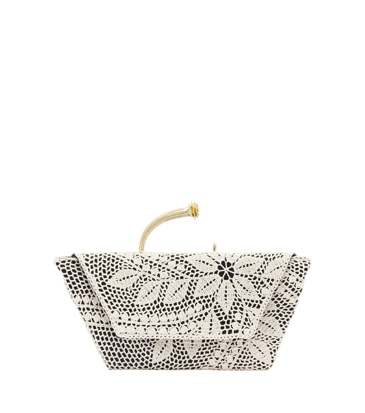 Photo: Magda Butrym Bracelet crochet and satin clutch