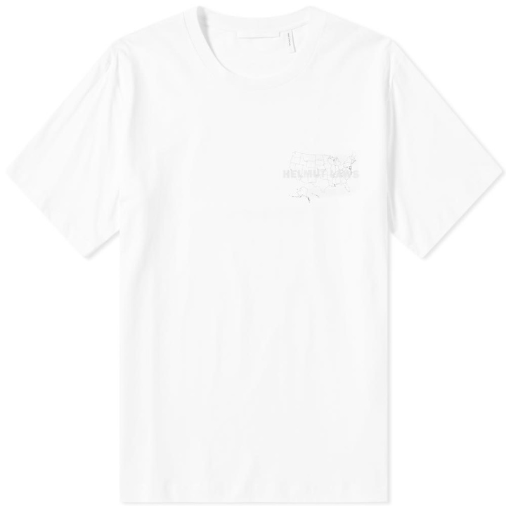 Photo: Helmut Lang Helmut Laws Map Back Print Tee