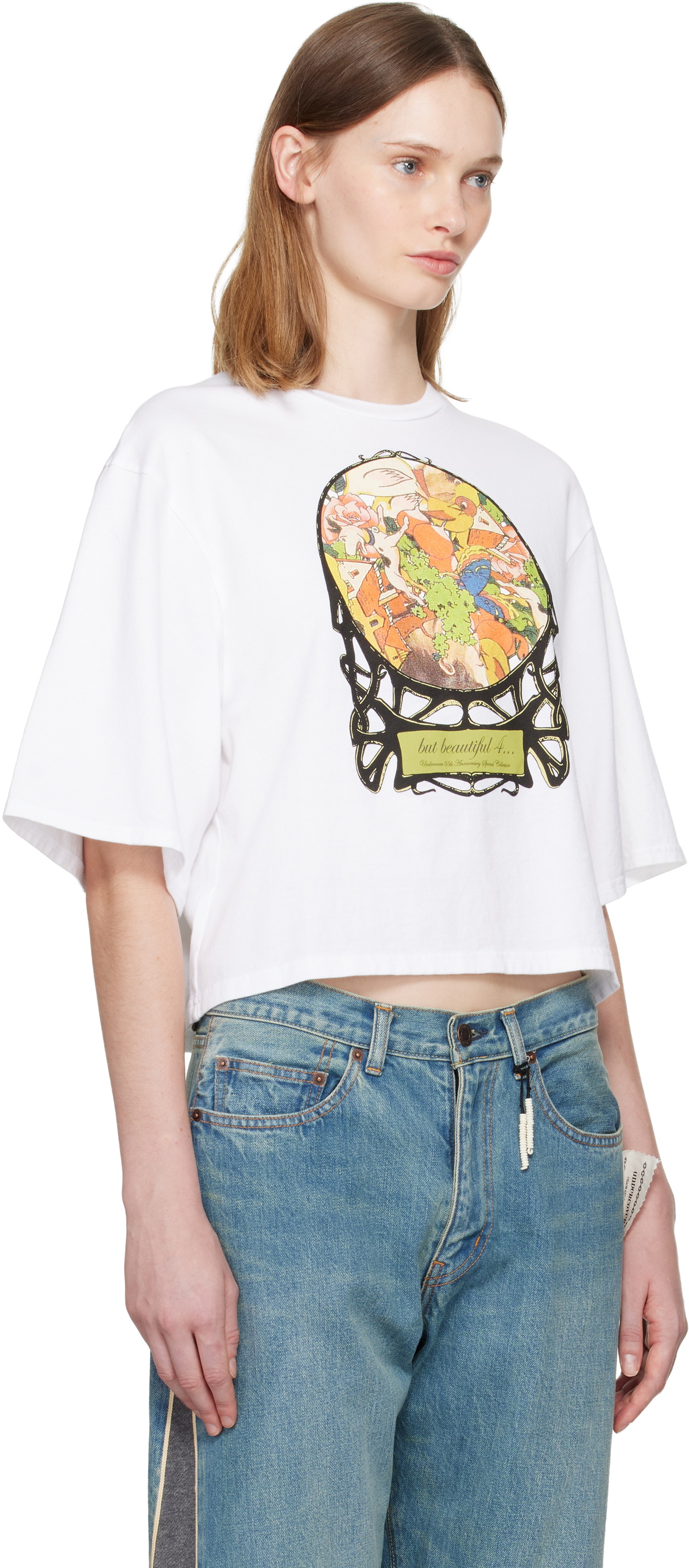 UNDERCOVER White UC2E1891 '35th Anniversary' T-shirt