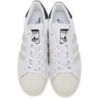 adidas Originals White and Black Superstar Sneakers