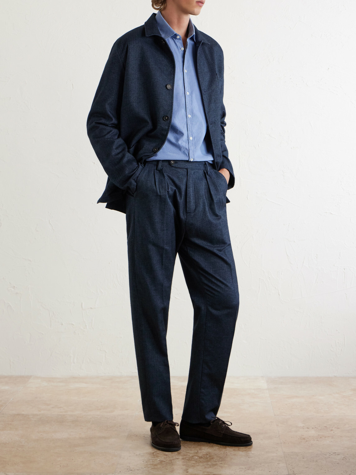 Massimo Alba - Genova Cotton-Chambray Shirt - Blue