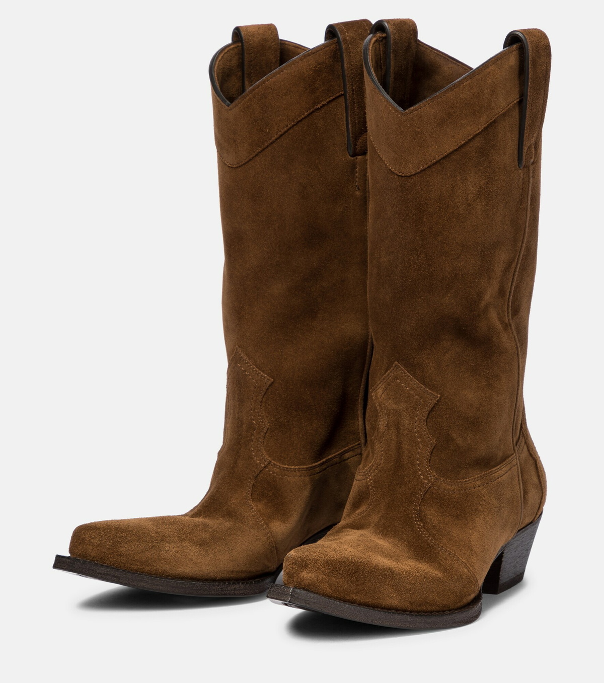 Saint Laurent - Lukas Western 40 suede boots