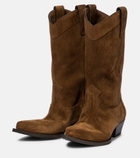 Saint Laurent - Lukas Western 40 suede boots