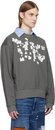 Marni Gray 'Marni' Caos Logo Sweatshirt