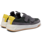 Acne Studios - Perey Leather-Trimmed Suede and Shell Sneakers - Gray