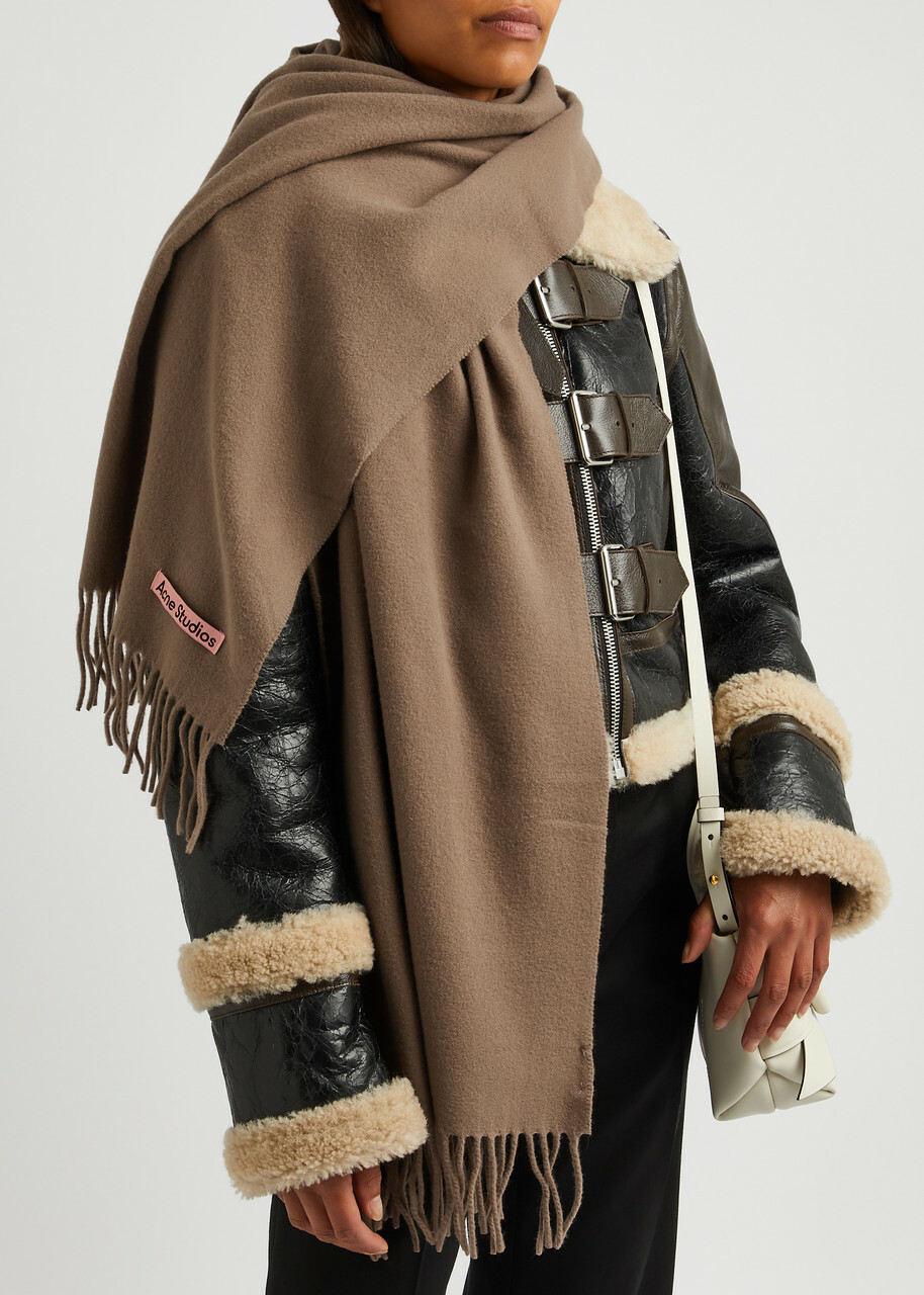 Acne Studios Canada Wool Scarf - Caramel Acne Studios