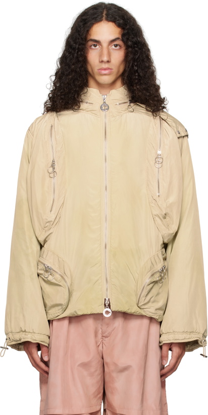 Photo: Charlie Constantinou Beige Multi Pocket Padded Jacket