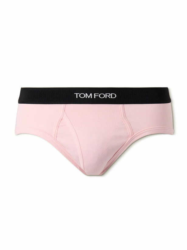 Photo: TOM FORD - Stretch-Cotton Briefs - Pink