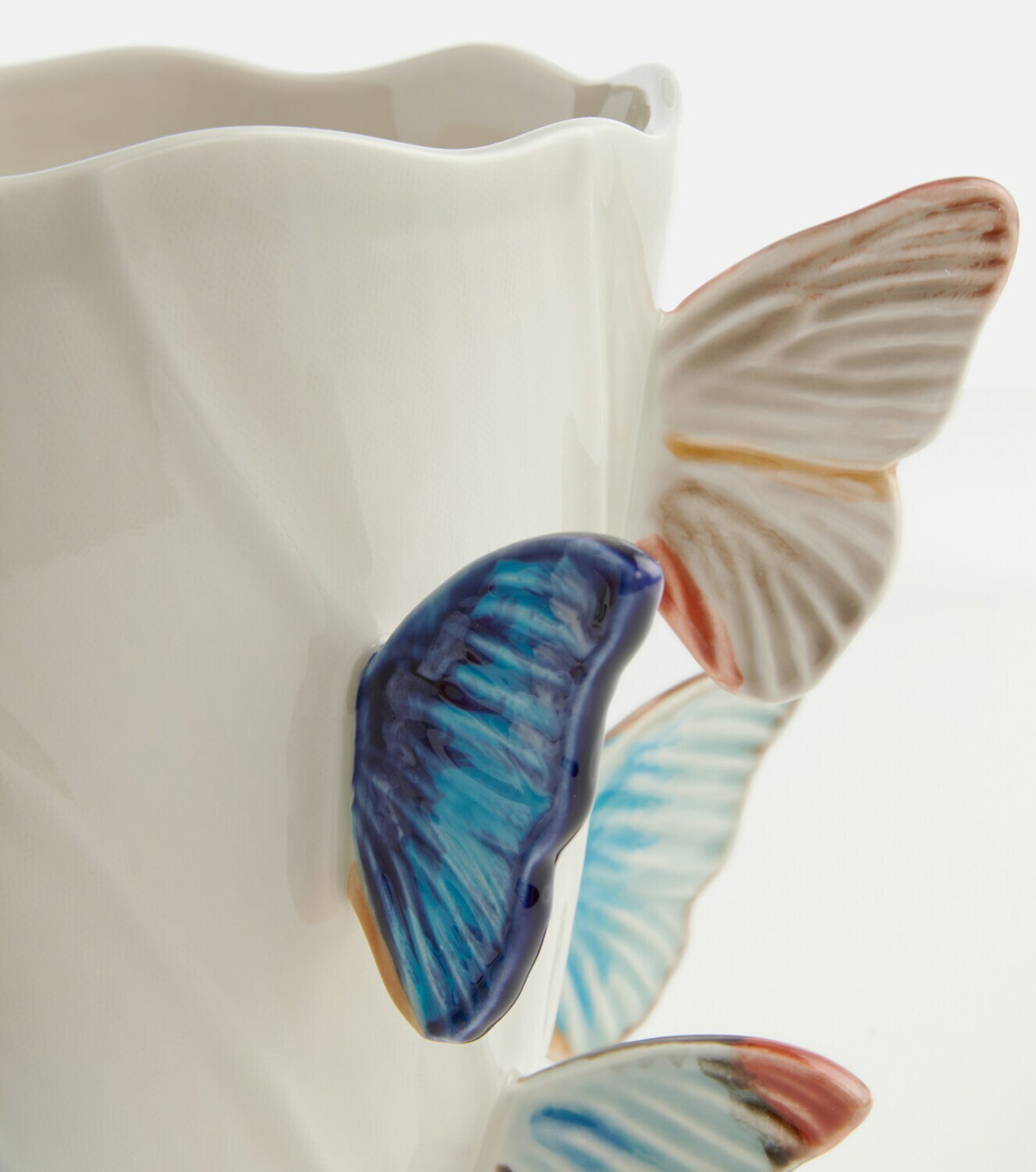 Bordallo Pinheiro Cloudy Butterflies Small vase by Claudia Schiffer