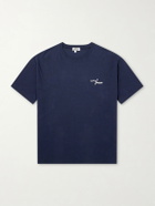 A.P.C. - Fragment Logo-Print Cotton-Jersey T-Shirt - Blue