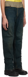 SC103 SSENSE Exclusive Indigo Graphic Jeans