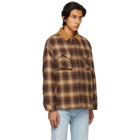 Rhude Beige Sherpa Snap Collar Jacket