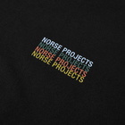 Norse Projects Men's Niels Repeat Logo T-Shirt in Black