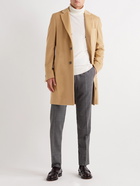 Hugo Boss - H-Hyde-214 Slim-Fit Virgin Wool and Cashmere-Blend Coat - Brown