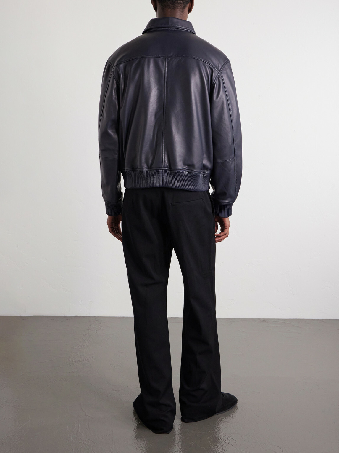 Officine Générale - Cassio Leather Jacket - Blue