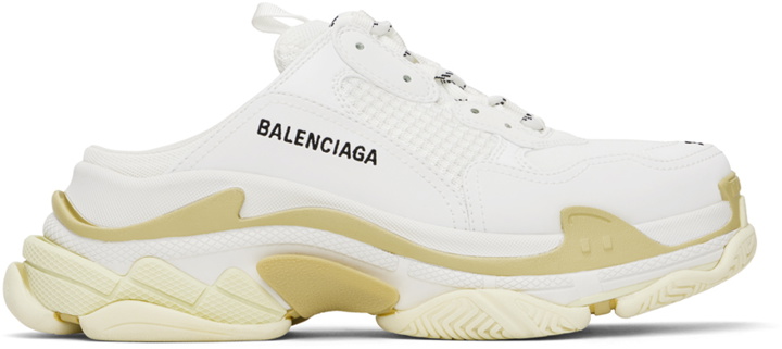 Photo: Balenciaga White Triple S Mules