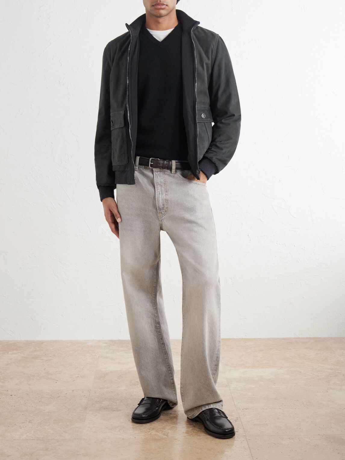 Sunspel - Cashmere V-Neck Sweater - Black