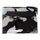 Valentino Black Valentino Garavani VLogo Camo Flat Pouch