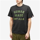Human Made Men's Font T-Shirt in Black