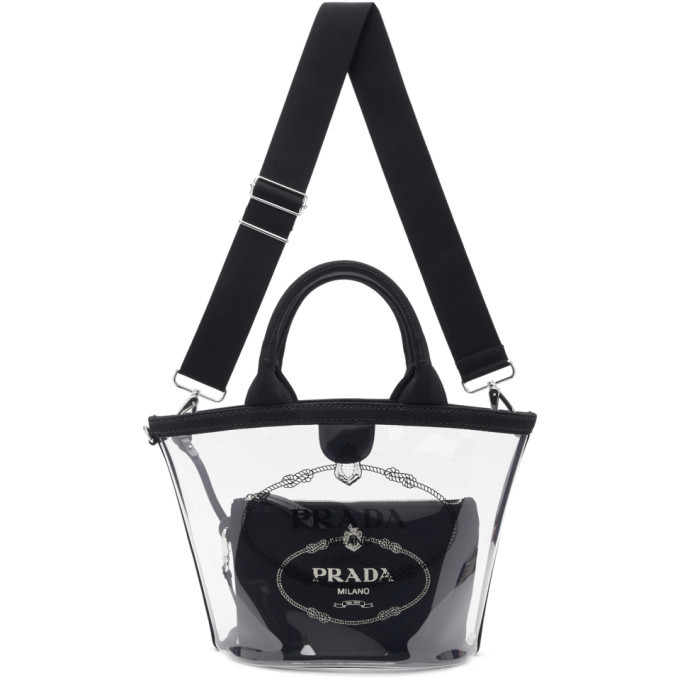 Prada pvc best sale tote bag