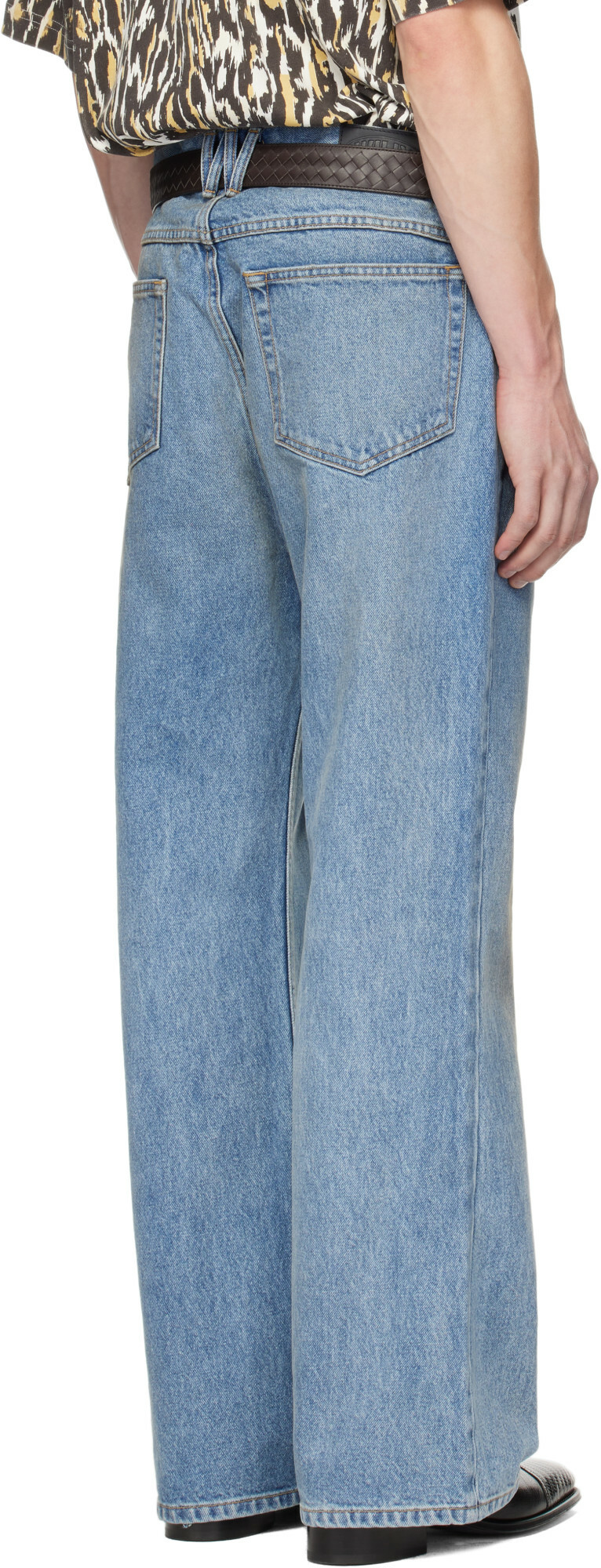 WILLY CHAVARRIA Blue Flared Denim Jeans