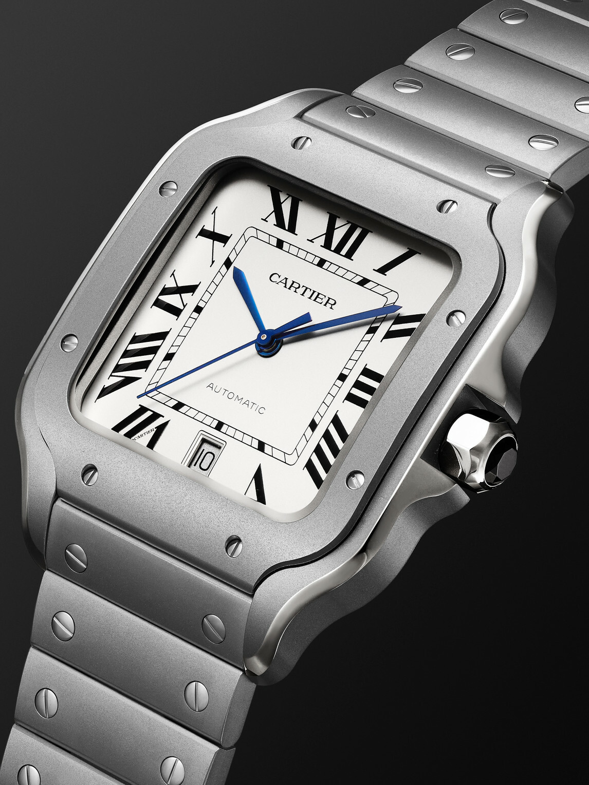 Cartier - Santos de Cartier Large Automatic 47.5mm Titanium and Alligator Watch, Ref. No. CRWSSA0089