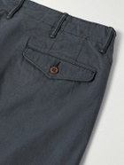 RRL - Officer's Slim-Fit Straight-Leg Cotton-Twill Chinos - Blue