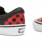 Vans OTW Classic Slip-On 98 Vibram Sneaker in Check Black/Racing Red