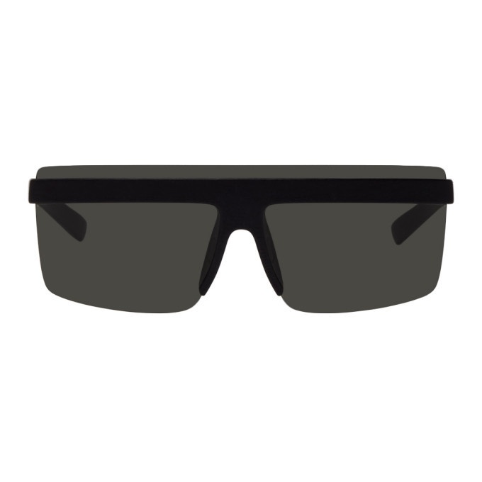 Photo: Maison Margiela Black Mykita Edition MMCIRCLE001 Shield Sunglasses