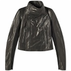 Rick Owens Women's Classic Leather Biker Jacket in Black