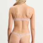 SKIMS Women's Fits Everybody Lace Dipped Thong in Mica Sketched Hearts