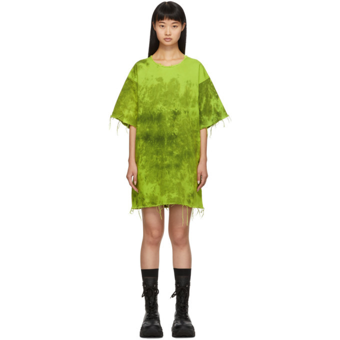 Marques Almeida Green Denim Tie Dye Dress Marques Almeida Marques Almeida Green Denim Tie Dye Dress Marques Almeida
