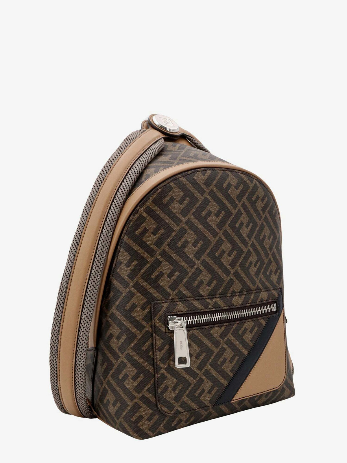 Fendi Fendi Chiodo Brown Mens Backpack Fendi display picture 1